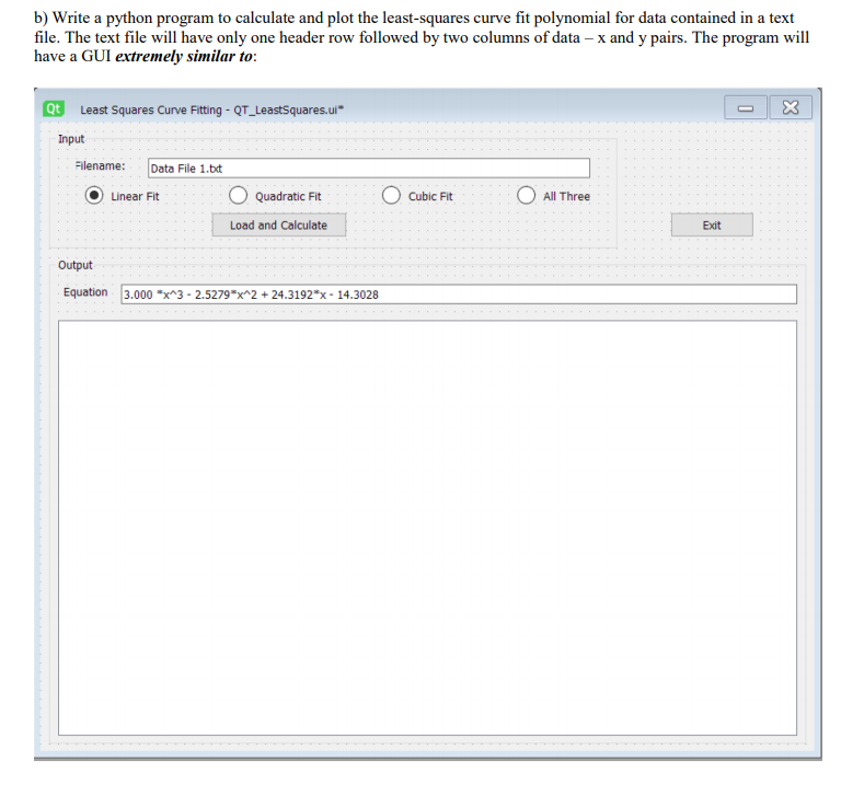 Solved B) Write A Python Program To Calculate And Plot The | Chegg.com