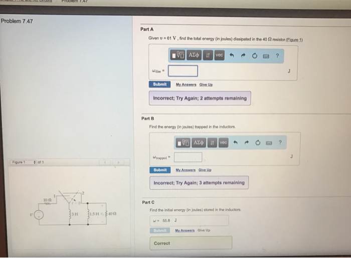 Solved Problem 7.26 PSpice Multisim Part A Both switches in