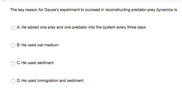 experiment von gause