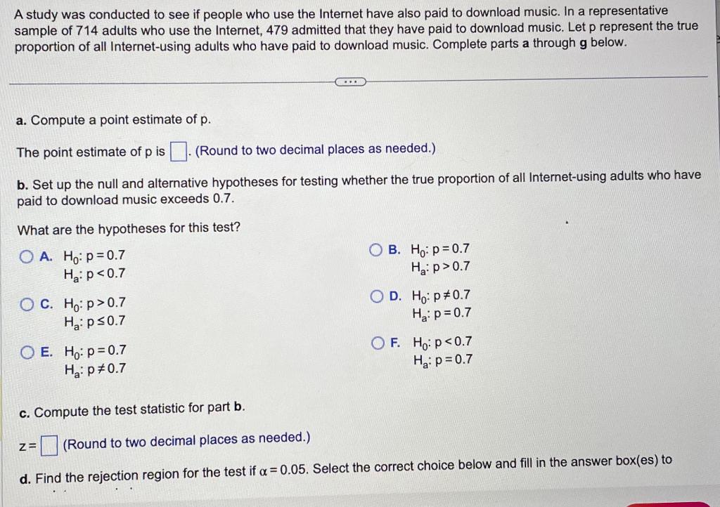 Solved A study was conducted to see if people who use the | Chegg.com