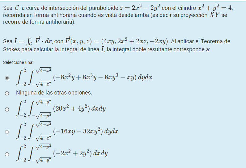 Solved Let C Be The Intersection Curve Of The Paraboloid Z Chegg Com