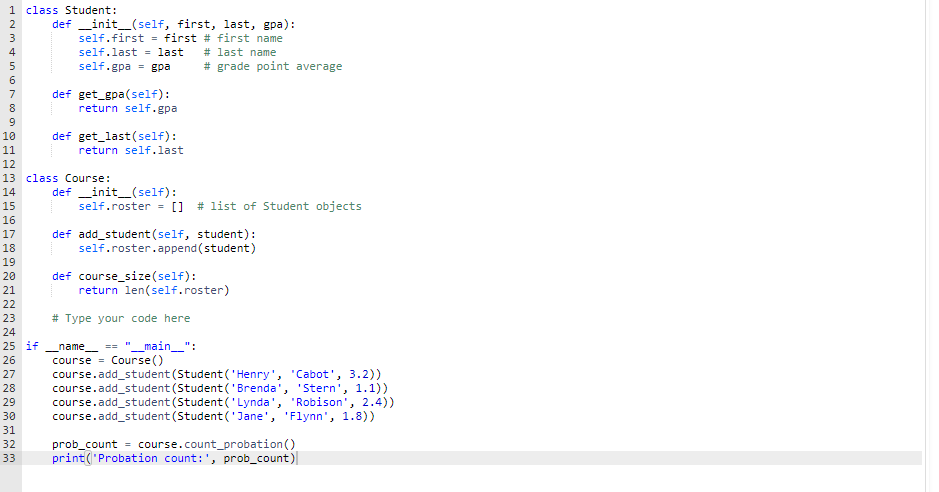 Solved Students are put on probation if their GPA is below | Chegg.com