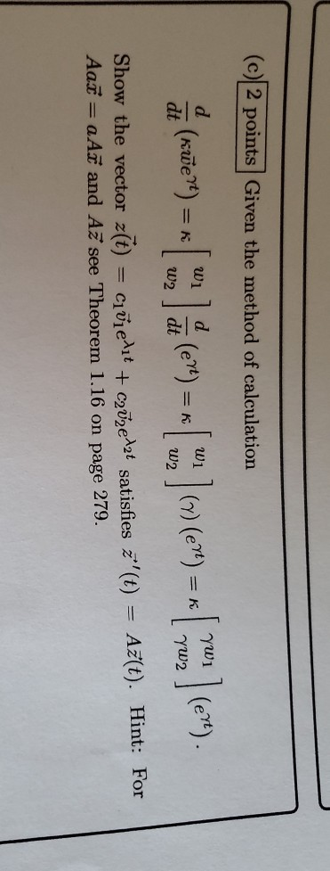 Solved A 4 Points Find Constants Ci And Ca So That Chegg Com