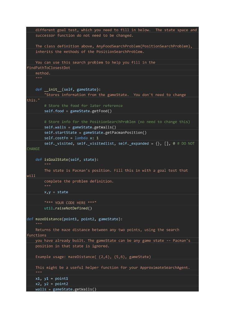 Solved N.B this is a pacman game sample program in | Chegg.com