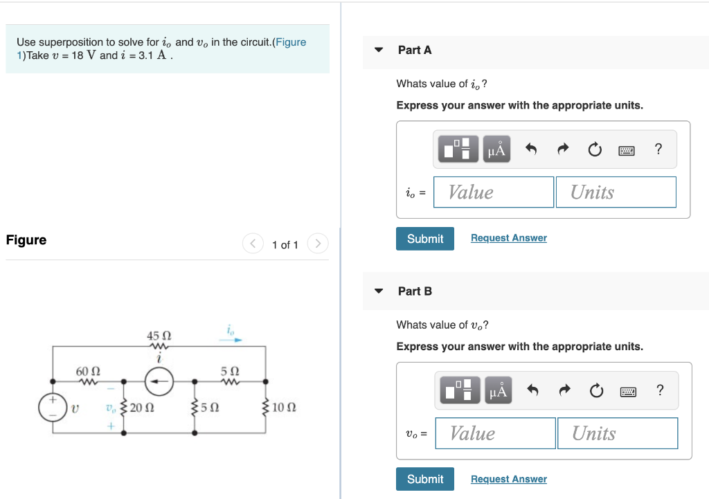 Solved Use Superposition To Solve For I And V In The Ci Chegg Com