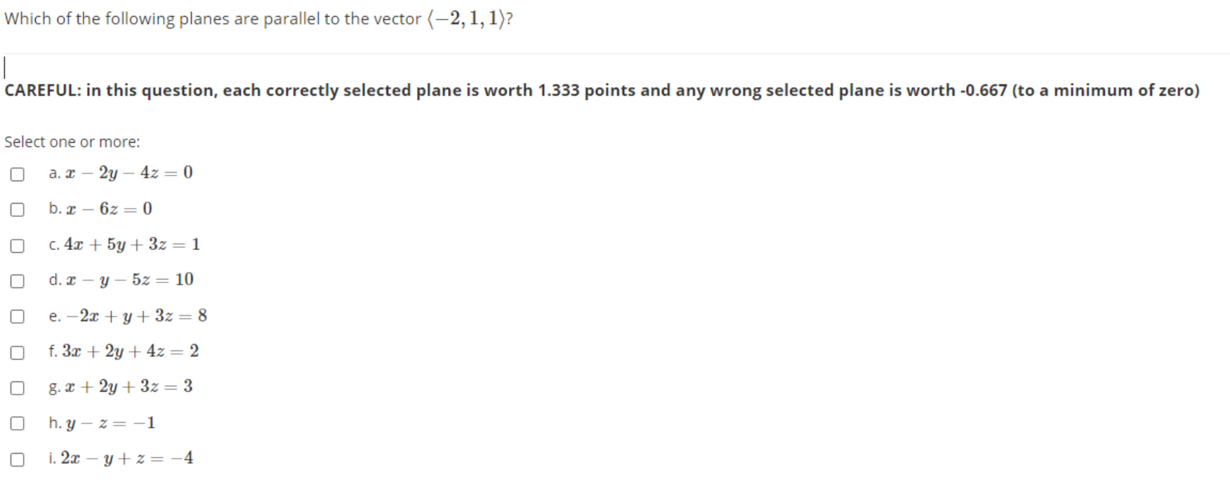 Solved Which Of The Following Planes Are Parallel To The | Chegg.com