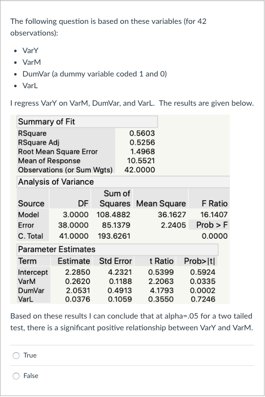 Solved The following question is based on these variables | Chegg.com