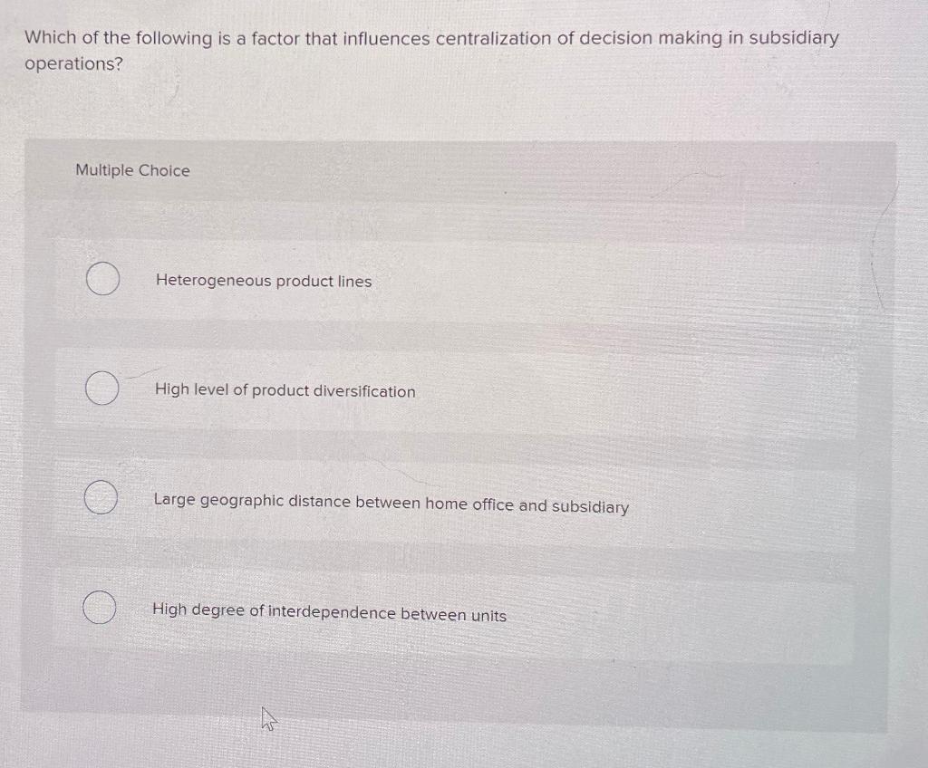 Solved Which of the following is a factor that influences | Chegg.com