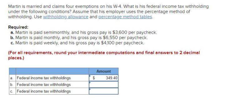 Withholding exemptions for students