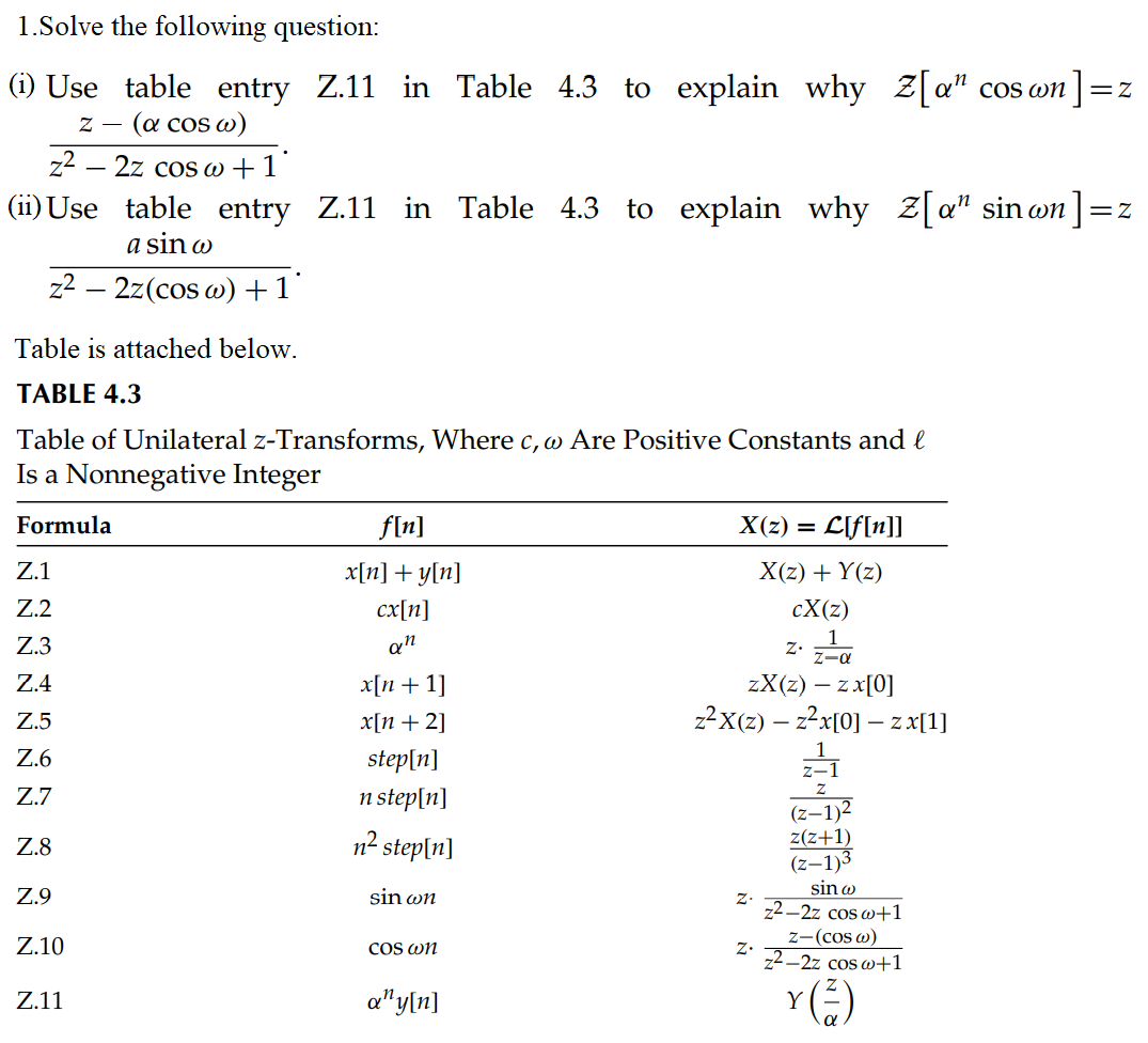 Solved KINDLY SOLVE ALL PARTS . SOLVE ACCORDING TO THE | Chegg.com