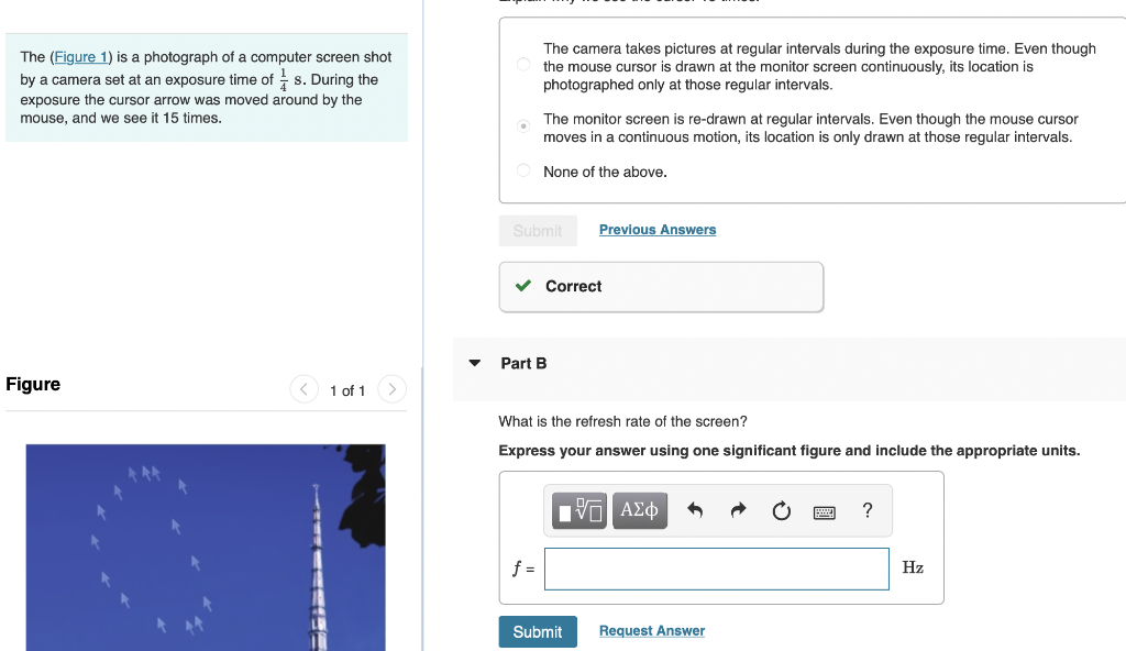 Solved The (Figure 1) is a photograph of a computer screen | Chegg.com