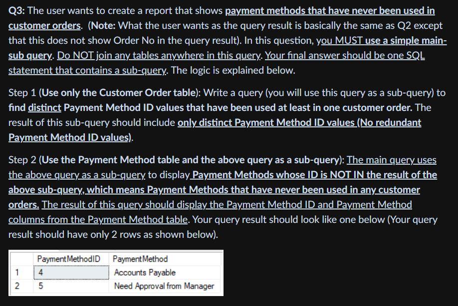 Solved Q1: The user wants to create a list of customer | Chegg.com