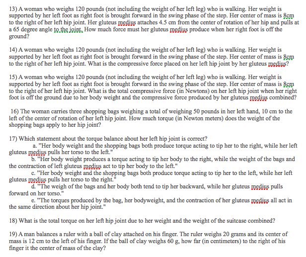 13 A Woman Who Weighs 120 Pounds Not Including T Chegg 13 A Woman Who Weighs 120 Pounds Not