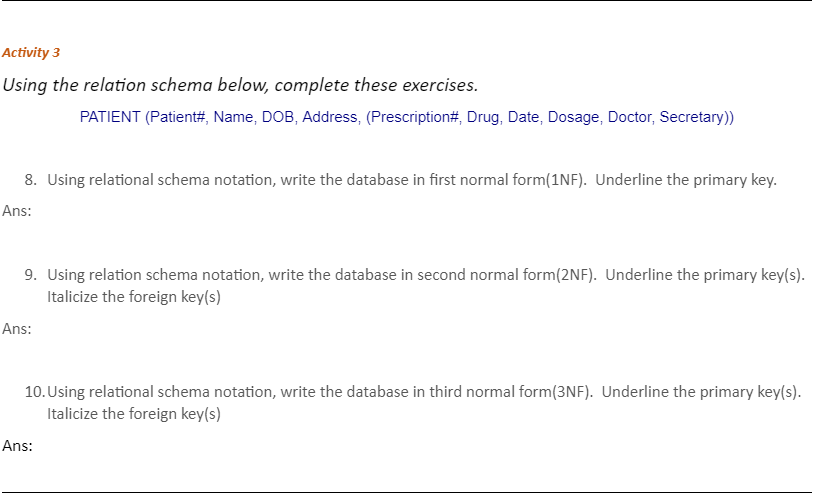 Solved THIS IS DATABASE PROGRAMMING This Lab Does Not | Chegg.com