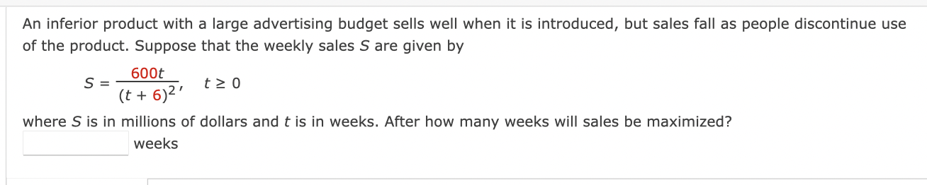 Solved An inferior product with a large advertising budget | Chegg.com