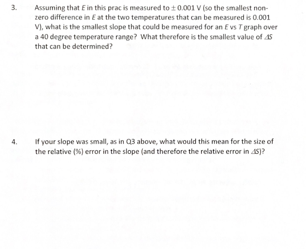 What is the smallest slope that could be measured for | Chegg.com