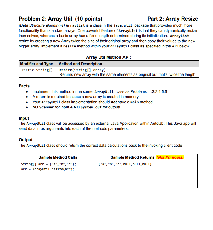 Solved This is a Java Question related to Java's How To | Chegg.com