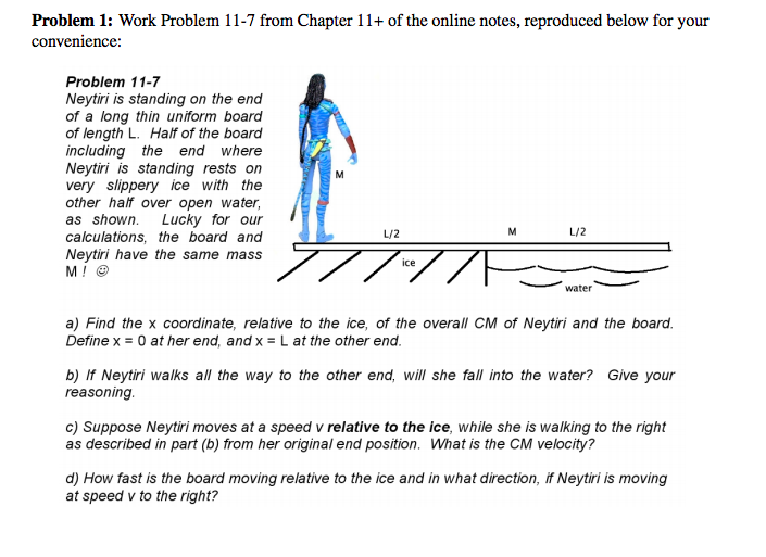Solved Problem 1 Work Problem 11 7 From Chapter 11 Of T Chegg Com