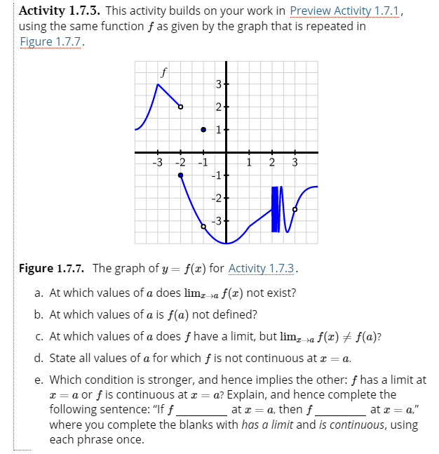 Solved Activity 1.7.3. This activity builds on your work in | Chegg.com