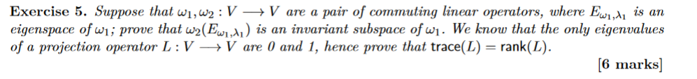 Exercise 5. Suppose that ω1,ω2:V V are a pair of | Chegg.com