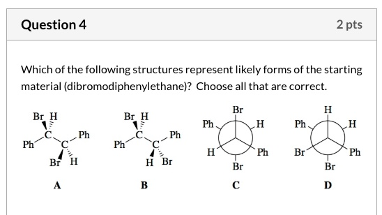 Solved Question 4 2 pts Which of the following structures | Chegg.com