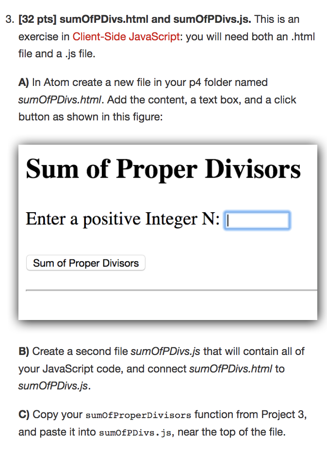 Solved In JavaScript please. Coding using atom and testing | Chegg.com