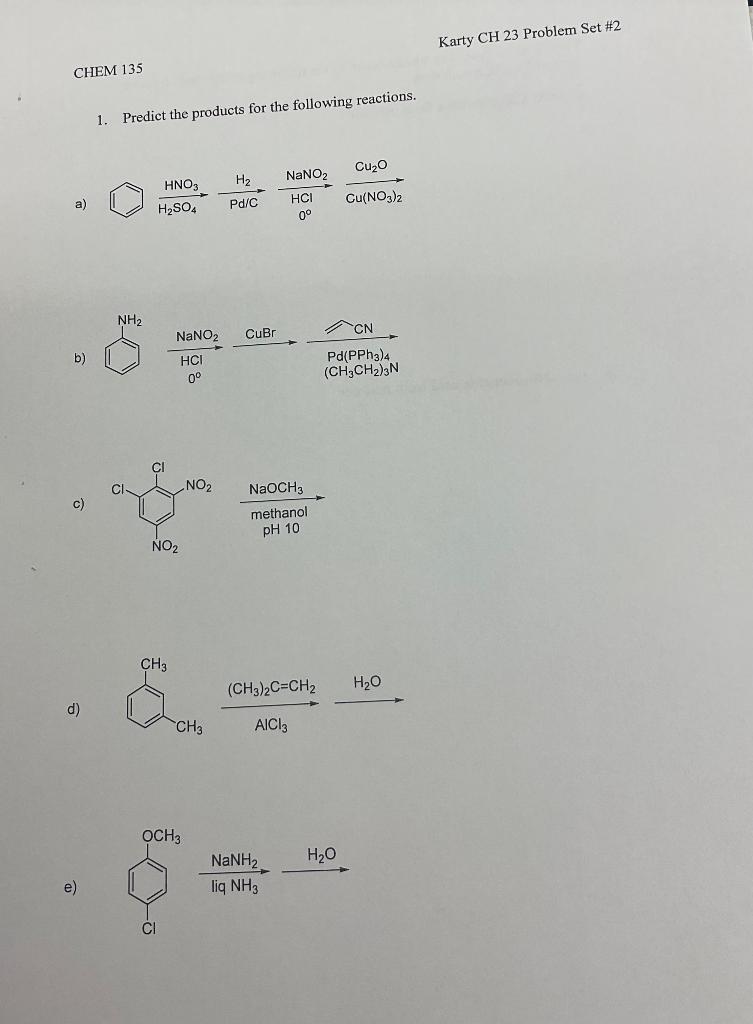 Solved 4. Draw The Major Products Formed In Each Of The | Chegg.com