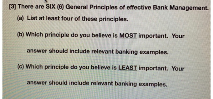 Solved [3] There are SIX (6) General Principles of effective | Chegg.com