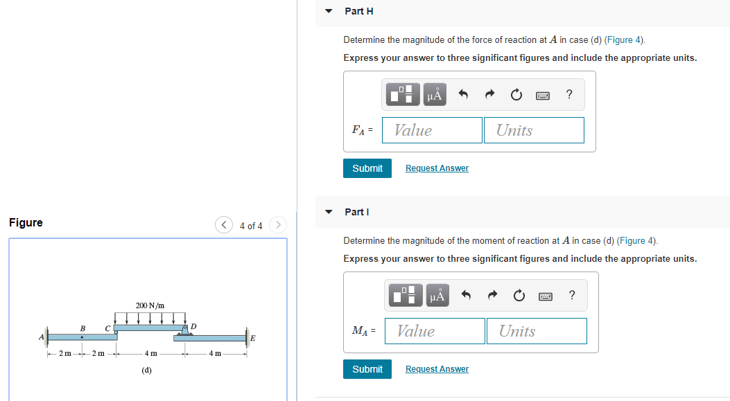 Solved Part 1 Determine the magnitude of the force of | Chegg.com