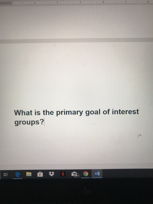 what is the primary goal common to all interest groups