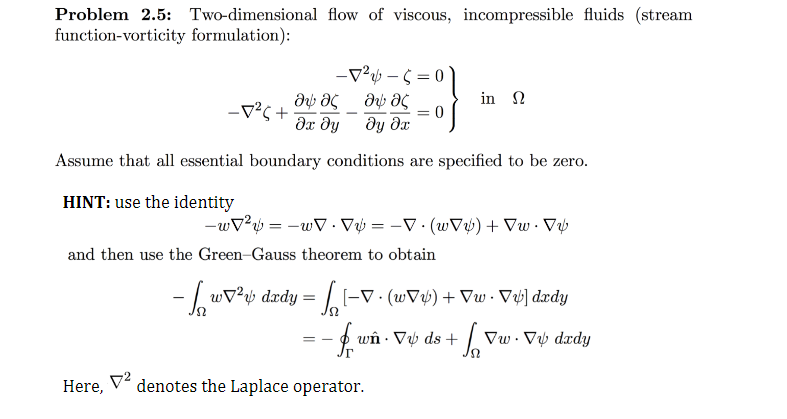 Solved Problem 2.5: Two-dimensional flow of viscous, | Chegg.com