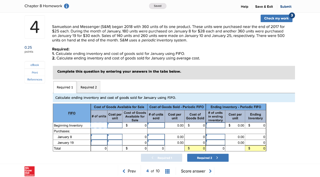 Solved Chapter 8 Homework i Help Save & Exit Submit Check | Chegg.com
