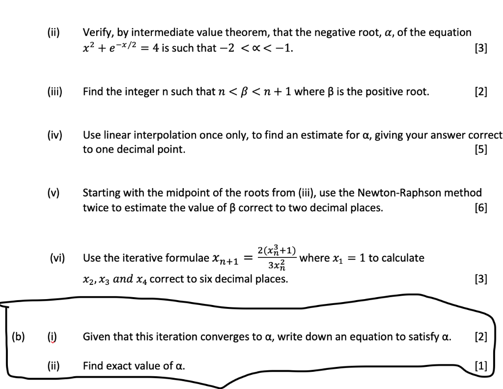 Solved Ii Verify By Intermediate Value Theorem That T Chegg Com