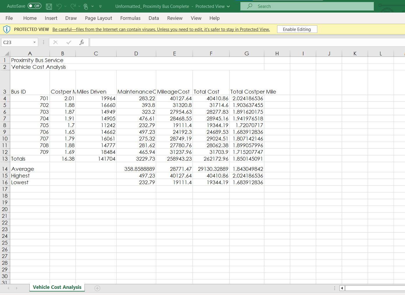 Solved Formatting your Excel spreadsheets to make them look