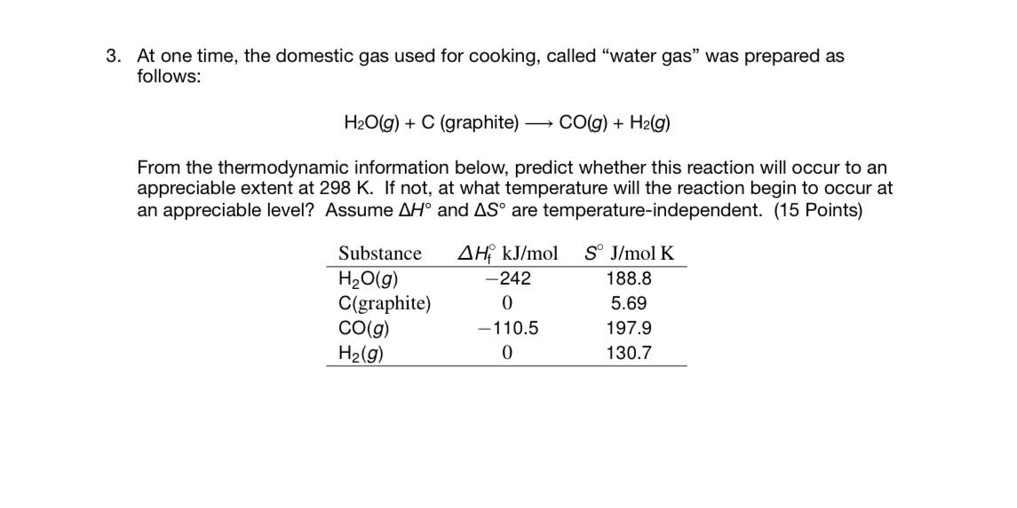 Solved At one time, the domestic gas used for cooking,