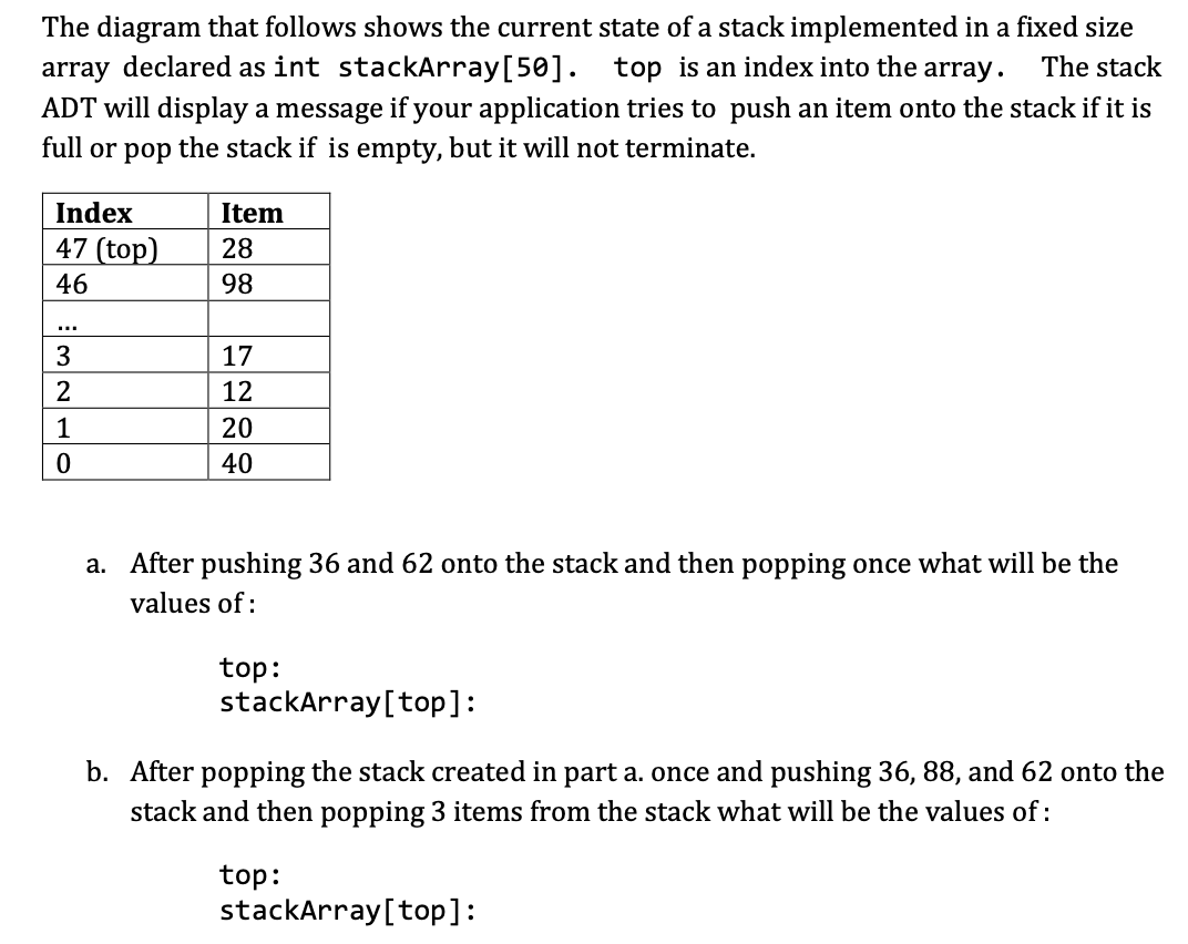 Solved The diagram that follows shows the current state of a | Chegg.com