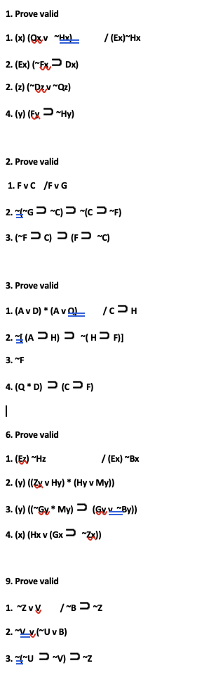 Solved These Are Predicate Logic Proofs. Prove That These | Chegg.com