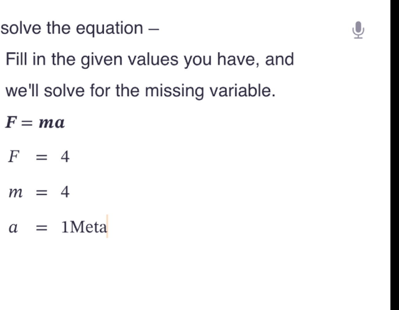 Solved solve the equation Fill in the given values you have, | Chegg.com