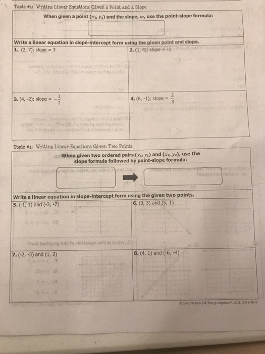 How To Write A Linear Equation Given Two Points Tessshebaylo