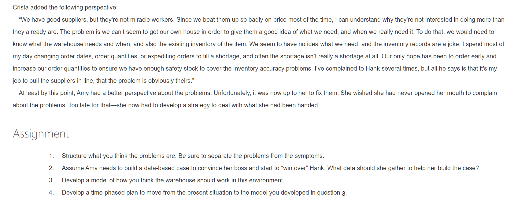 costmart warehouse case study