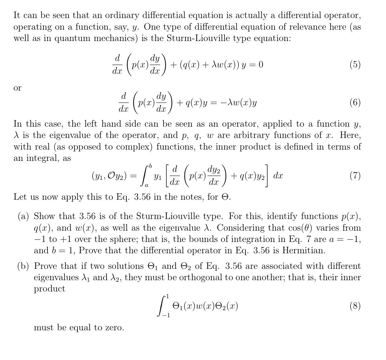 3 Orthogonality Of The Legendre Polynomials In V Chegg Com