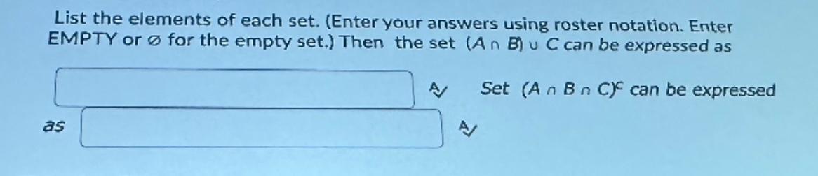 Solved Let U = {1, 2, 3, 4, 5, 6, 7, 8, 9, 10}, A = {1, 3, | Chegg.com