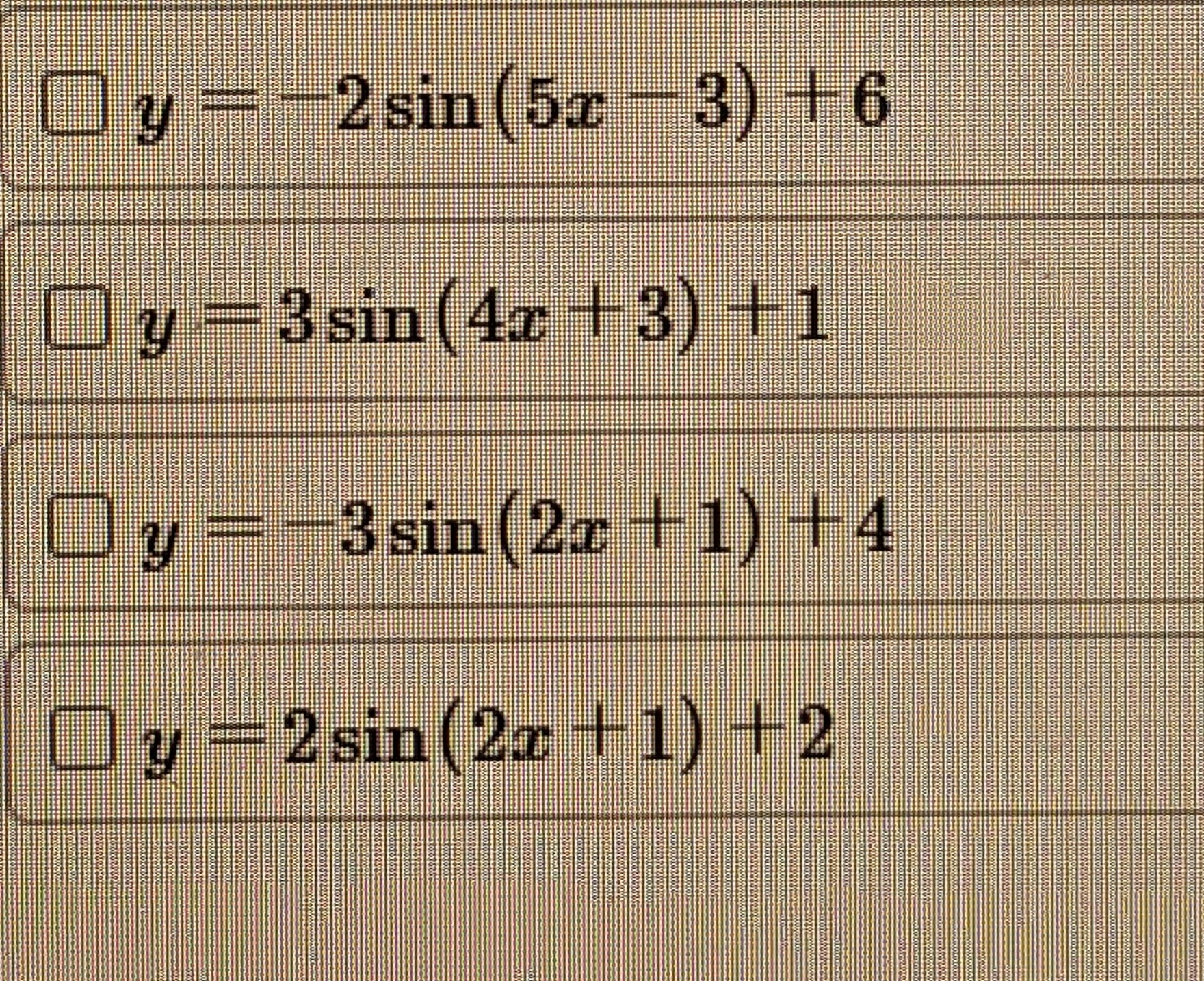 sin 4x 3 п 6 )=- 1 2