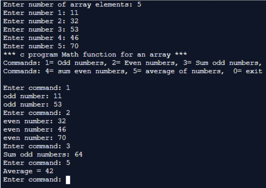 Solved Write a program in C that prompts the user to enter | Chegg.com