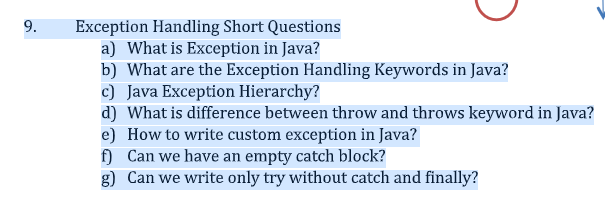 java exception homework