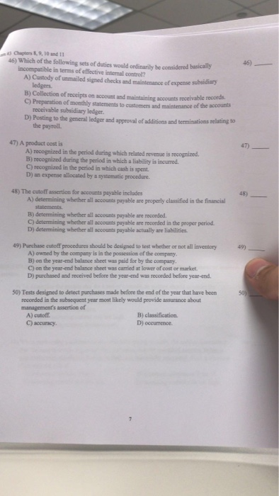 solved-46-46-which-of-the-following-sets-of-duties-would-chegg