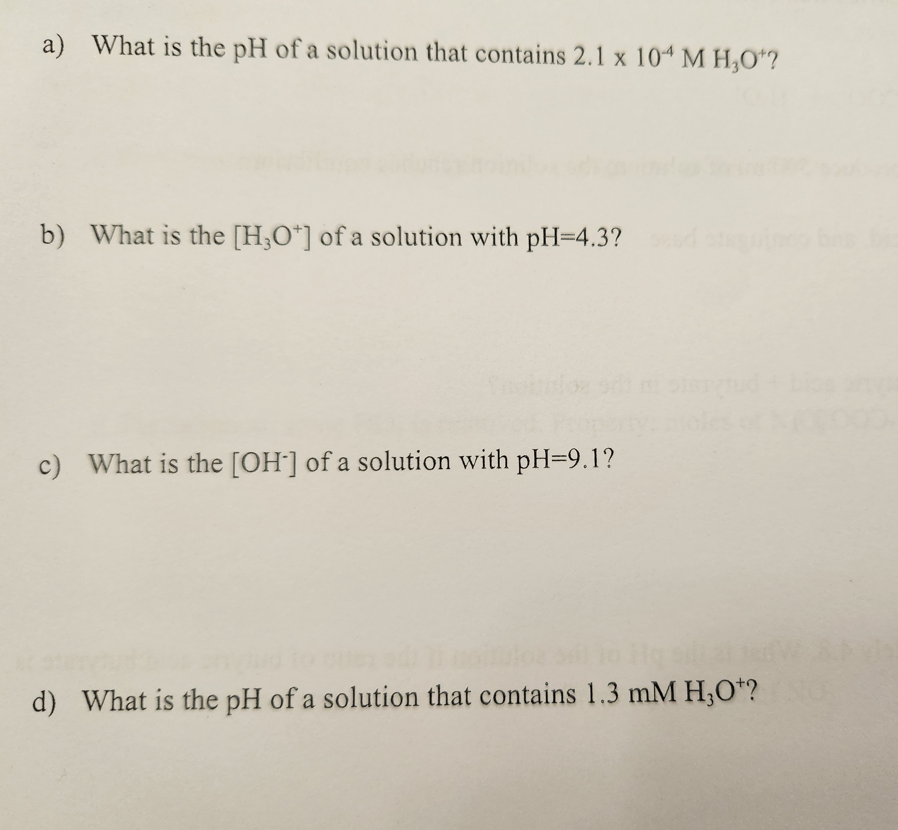 list two methods of finding the ph of a solution