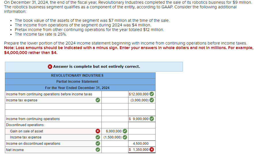 Solved On December 31,2024 , the end of the fiscal year,