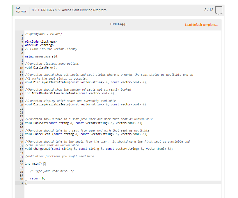 Solved Please help with this C++ Programming problem. I have | Chegg.com