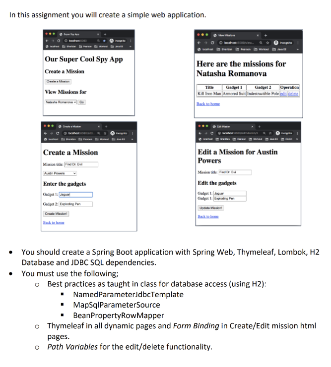 Simple spring boot web on sale application